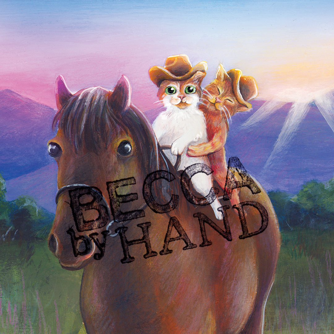 Brokeback Meowntain Art Print