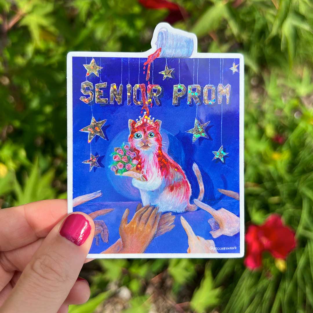 Carrie Cat Sticker