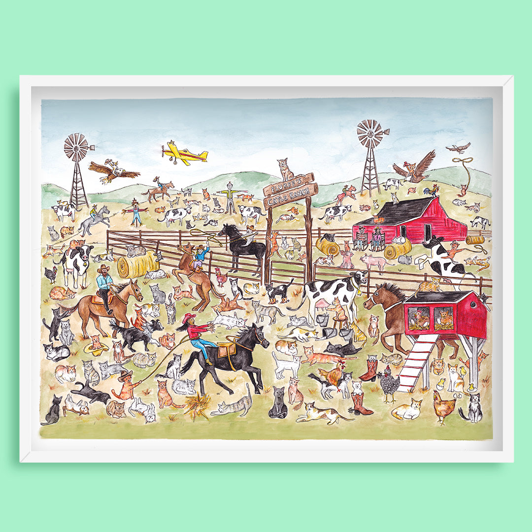 Herding Cats Art Print