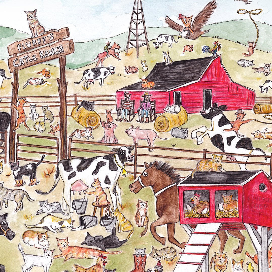 Herding Cats Art Print