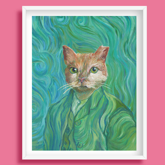 Vincent Van Cat Art Print