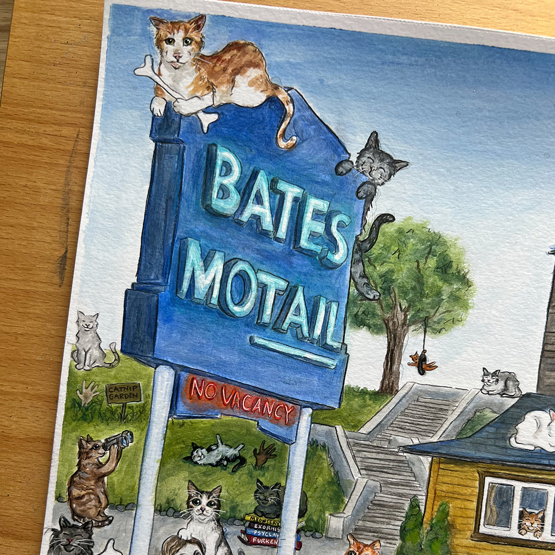 Original Bates Motail Painting