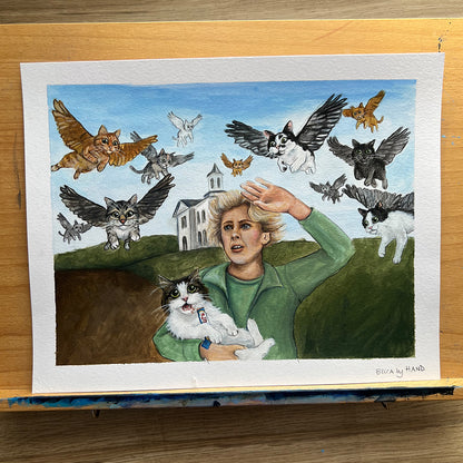 Original The Catbirds Painting