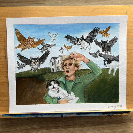 Original The Catbirds Painting