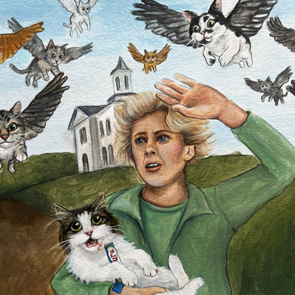 Original The Catbirds Painting