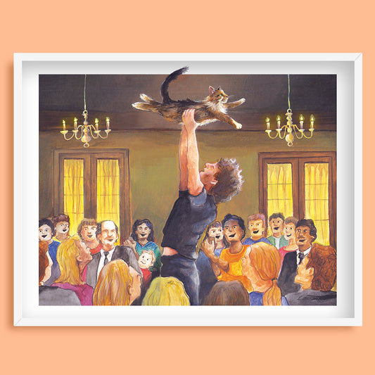 Purrty Dancing Art Print