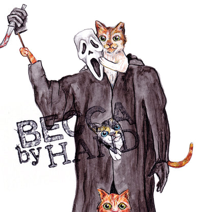 Ghostface Revealed As Cats Art Print