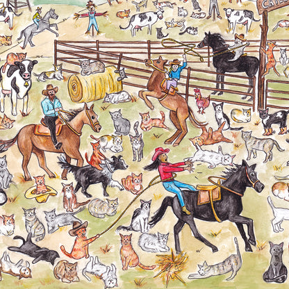 Herding Cats Art Print