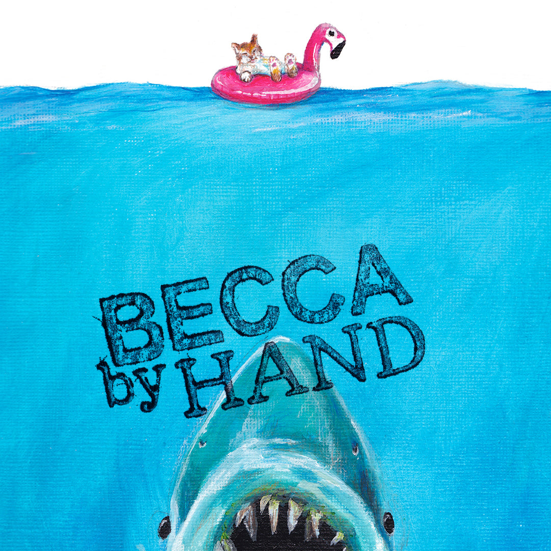 Jaws Cat Art Print