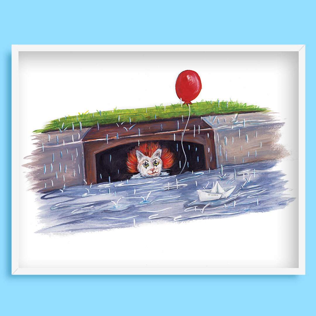 Kittywise Art Print