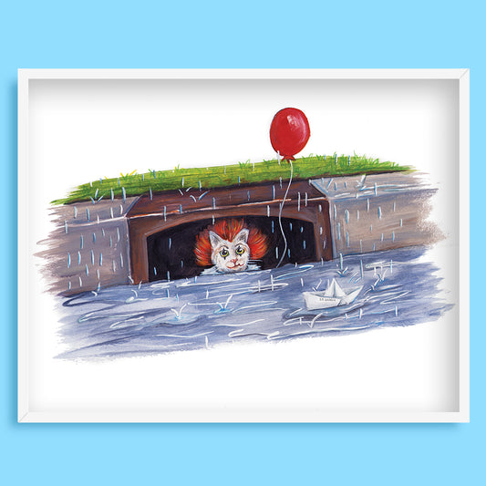 Kittywise Art Print
