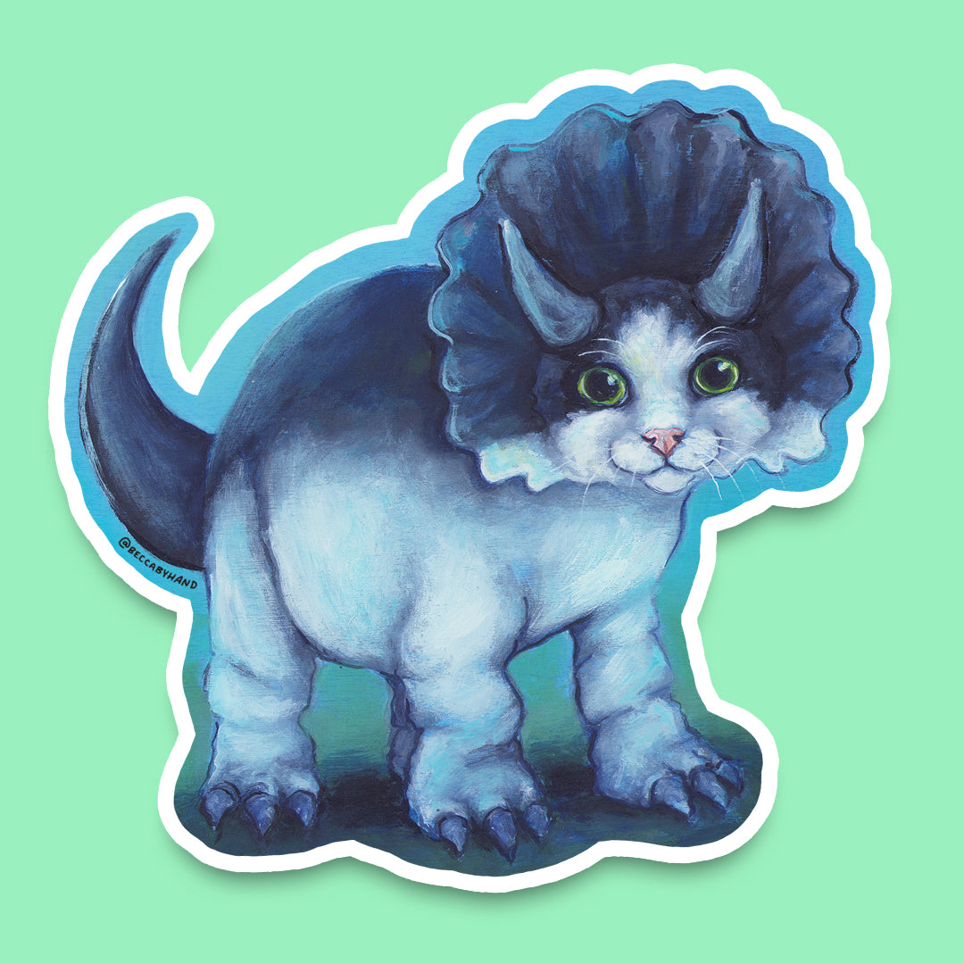 Triceracat Sticker
