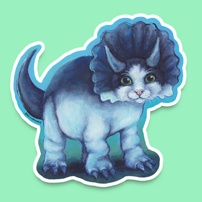 Triceracat Sticker