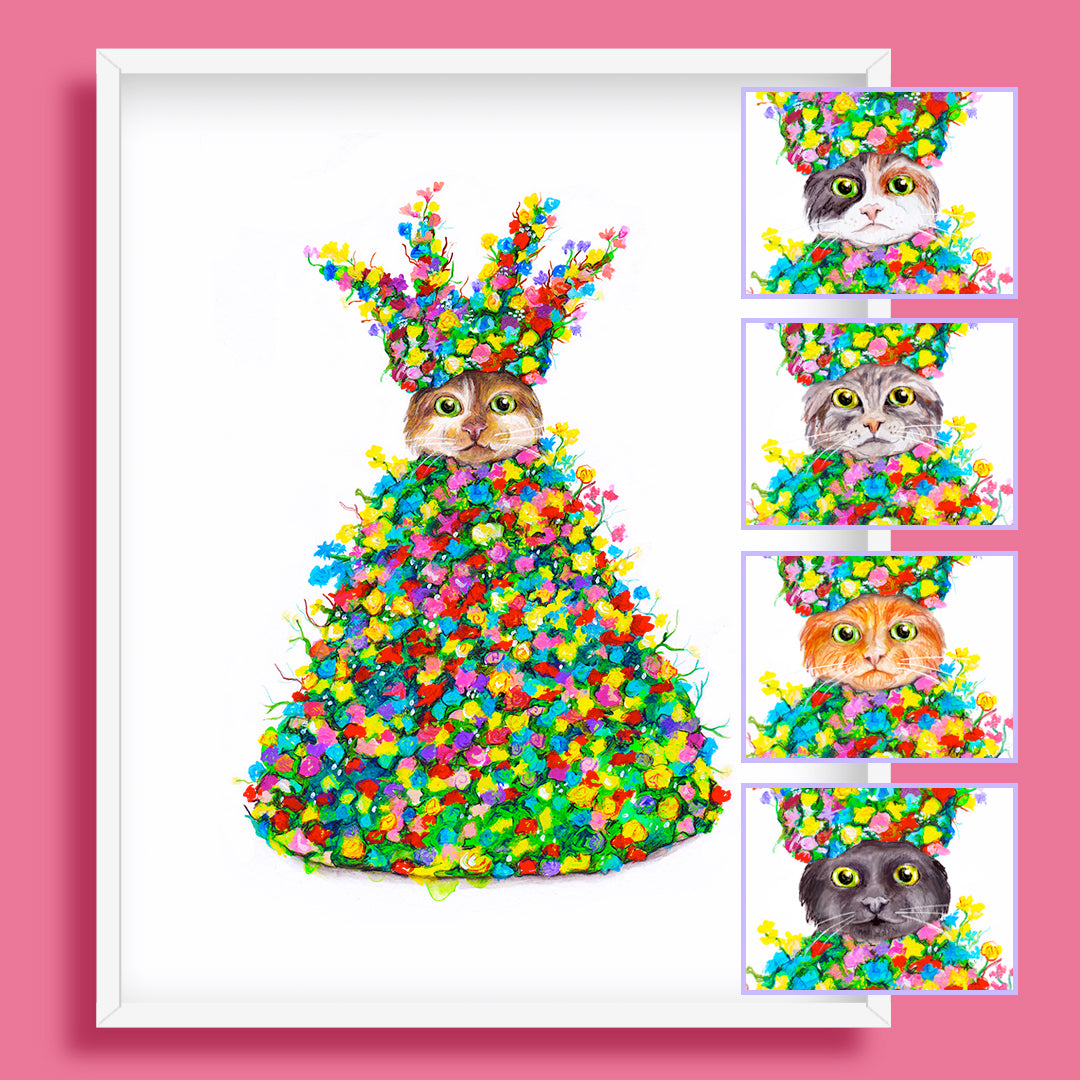 Customizable Midsommeow Art Print