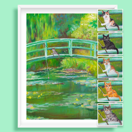 Choose Your Cat In A Monet Painting