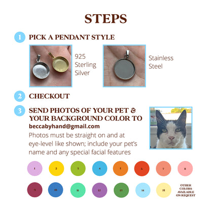 Custom Painted Pet Pendant