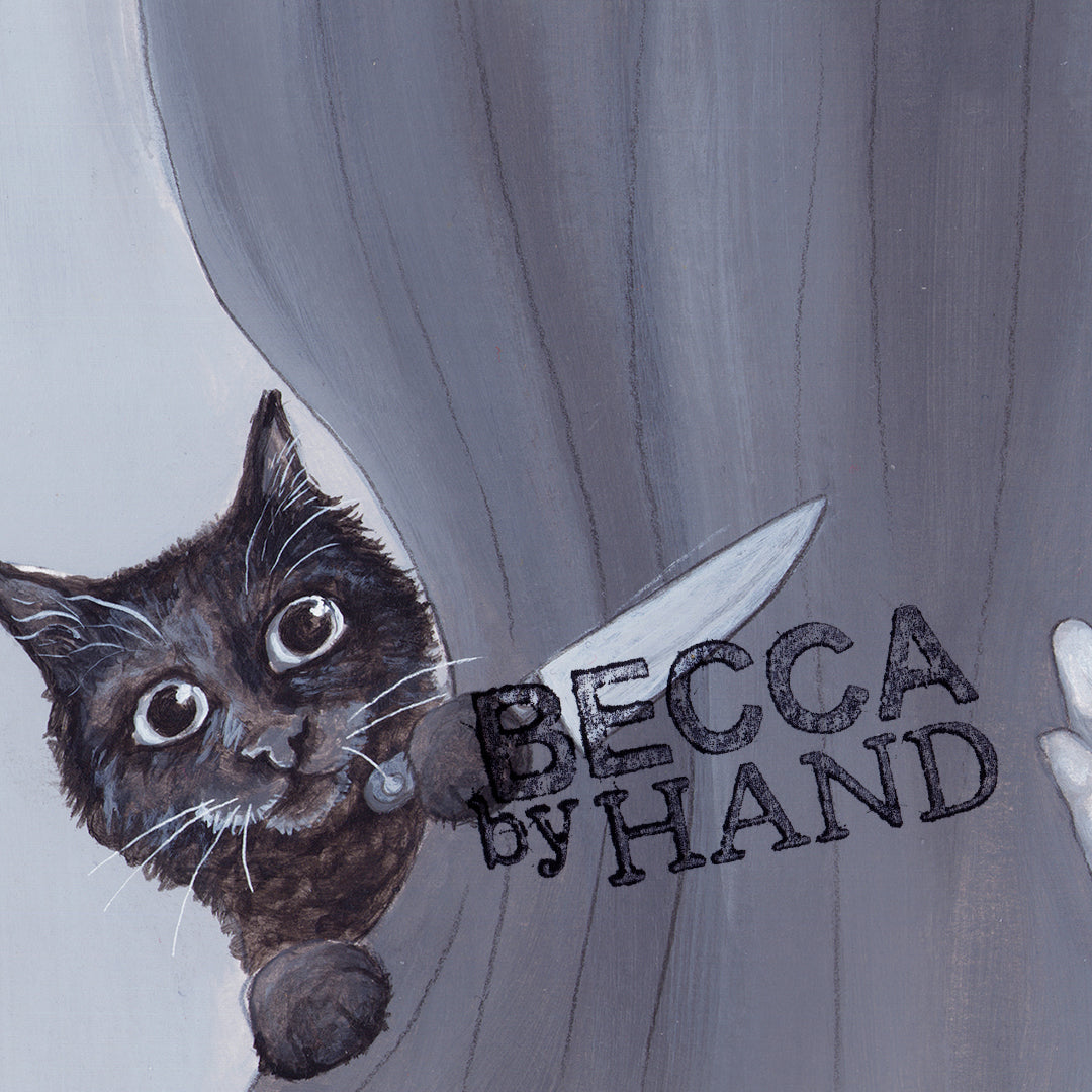 Psycho Cat Art Print