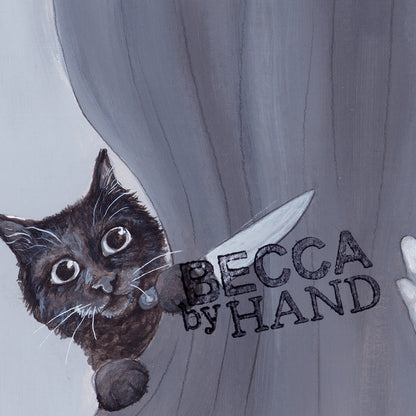 Psycho Cat Art Print