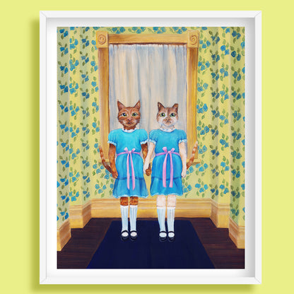 The Shedding Twins Art Print