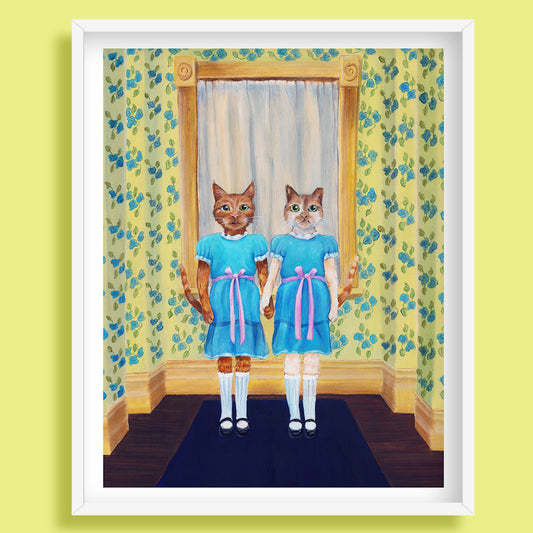 The Shedding Twins Art Print