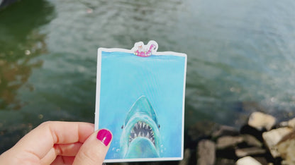 Jaws Cat Sticker